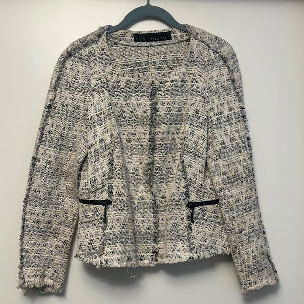 ZARA mosaic pattern blazer